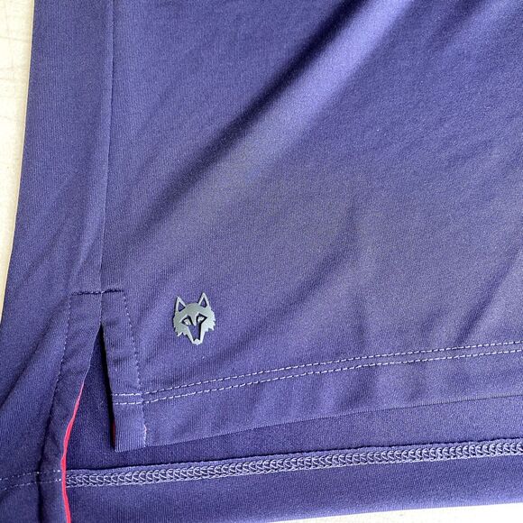Greyson Golf Polo Shirt Mens Medium Blue Purple Preppy Performance Office Sports - Picture 7 of 9
